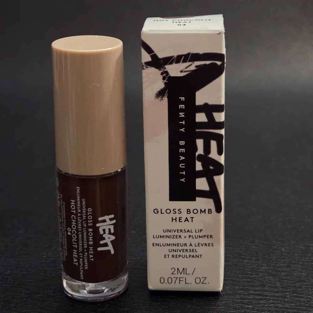 Fenty Beauty Gloss Bomb Heat in Hot Chocolate, Universal Lip Luminizer + Plumper
